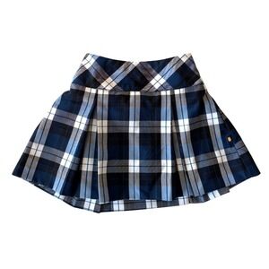 Dennis Plaid Skort Girls G4 Pleated School Uniform Church Preppy 033450 NWOT